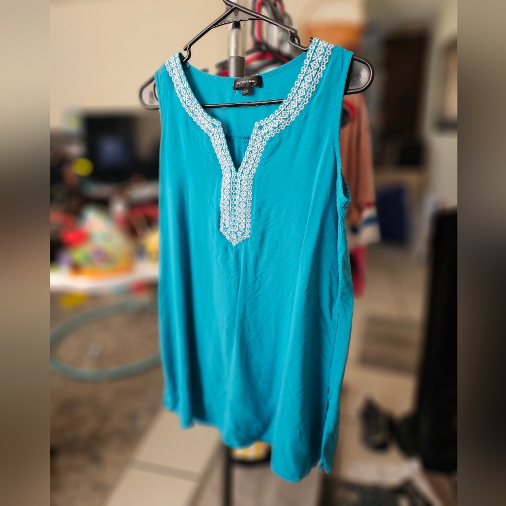 Spense embroidered tank